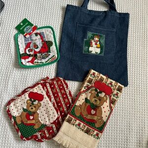 Christmas vintage kitchen garments